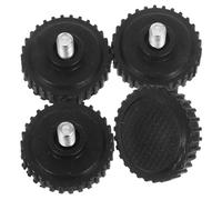 GETAJGHSD 4pcs Adjustable Stainless Steel Electronic Scale Feet with Anti-slip Rubber Pads Universal Weighing Scale Replacement Legs for 60-150kg Food