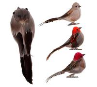 GETAJGHSD 4pcs Artificial Feathered Birds Decor Foam Ornaments for Garden Party Decorations Random Colors for Home and Event Decor