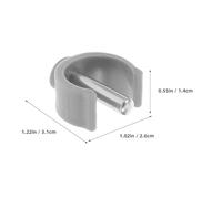 GETAJGHSD 4Pcs C Shaped Handle Grips for Crutches and Walking Sticks Sturdy Plastic Clamp with Pin Lock for Disabled and Elderly Use