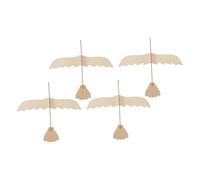 GETAJGHSD 4Pcs Eagle-Shaped Wooden Graffiti for Educational DIY Craft Painting Lightweight Wood Ornaments for Boys and Creative Play and Home Decoration