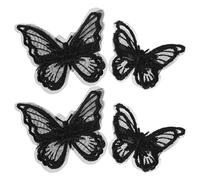 GETAJGHSD 4pcs Lace Butterfly Hair Clips Secure Grip Versatile Styling Elegant Hair Accessories for Women Halloween DIY Party