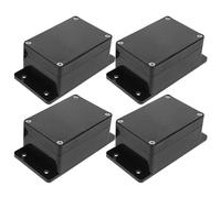 GETAJGHSD 4pcs Plastic Waterproof Junction Box for Power with Spacious Interior and Easy Mounting Ears, Electrical Enclosure Suitable for Outdoor Weatherproof Use in Power Management Systems
