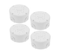 GETAJGHSD 4Pcs Power Junction Box Plastic Weatherproof Outdoor Electrical Box for Security Camera Cable Management and Mounting