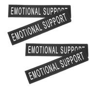 GETAJGHSD 4pcs Reflective Pet Harness Patches for Dogs with Hook and Loop Fastener, Support Animal Vest Patches for Xs Emotional Therapy Dogs, Safety Training and Night Walking Gear