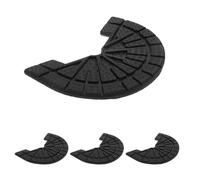 GETAJGHSD 4pcs Shoe Sole Repair Heel Protector Rubber Sole Pads for Shoes, Black, 4mm Thick, Self-Adhesive, for Boots and Sneakers, DIY Outdoor Activities, Elders