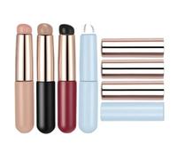 GETAJGHSD 4pcs Silicone Tip Nail Brush for Nails with Protective Lid and Soft Silicone Tips Precise Smudge Coloring Suitable for Travel