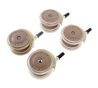 GETAJGHSD 4Pcs Stroller Wheel Replacement Set Swivel Silent Sturdy Cart Caster Wheels for Walker and Pram Accessories, Khaki