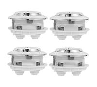 GETAJGHSD 4Pcs Toilet Tank Push Buttons Large Replacement for Home and Hotel Bathrooms Rustproof Electroplated Surface Hand Press Water Saving Flush Accessories