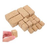 GETAJGHSD 4Sets Miniature Faux Hay Bales Realistic Mini Hay Bale Models for Dollhouse Garden Decor Lightweight for Creative Layouts Various Shapes