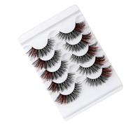 GETAJGHSD 5 Pairs 3d Fake Lashes Simulation Cosmetic Lashes Time Saver for Date and Salon Use by Professional Artists