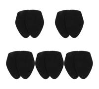 GETAJGHSD 5 Pairs 5 Pairs Oval-Shaped Dance Shoe Pads with Anti-Slip and Smooth Glide Features, for Latin Dance Shoes in Home Practice and Daily Training, Black