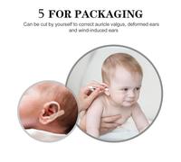 GETAJGHSD 5 Pairs Silicone Auricle Corrector Holder Ear Correction Tool for Newborns and Infants Black Protruding Ear Support