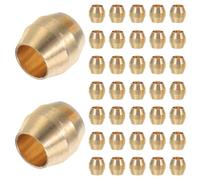GETAJGHSD 50pcs Brass Tube Ferrule Fitting for Hydraulic Line and Stainless Steel Pipe, Compression Sleeve Connector with Tight Seal and Wide Compatibility for Automation Production Lines