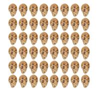 GETAJGHSD 50pcs Halloween Skull Spacer Beads for Bracelet Making, Handmade Ceramic Large Hole Beads with Comfortable Wear, for Festive Dressing and DIY Punk Style Jewelry