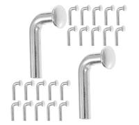 GETAJGHSD 50pcs J Bolt Safety Pin Pallet Racking Pin Steel Flat Head Rivet Design Heavy Duty Flexible Combination Options Not Easy to Get Deformed Silver for Storage Rack Warehouse Use