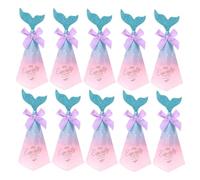 GETAJGHSD 50pcs Mermaid Candy Boxes Triangle Pyramid Wedding Candy Case Paper Multi-purpose Party Favour Boxes with Creative Beautiful Design for Birthday Party and Wedding