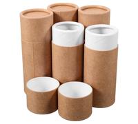 GETAJGHSD 5pcs Cardboard Cylinder Essential Oils Paper Cardboard Tube Aromatherapy Container Paperboard Tubes Kraft Paper Craft Container Tea Packaging Jar Coffee