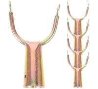 GETAJGHSD 5pcs Clothes Pole Fork Replacement Home Clothes Rod Connector Metal Easy to Install Light Weight Simple Structure for Rack High Places