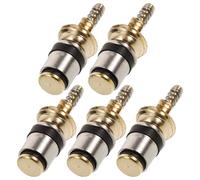 GETAJGHSD 5pcs Copper Car Ac Valve Core for Automotive Air Conditioning System, and Leak Prevention Air Conditioning Refrigeration Accessories Suitable for Vehicle Repair