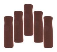 GETAJGHSD 5pcs Foam Handle Grip Replacement for Walking Sticks and Canes Anti-skid Sponge Material, Comfortable Pressure Relief and Versatile Use, Brown Soft Padded Grip for Seniors
