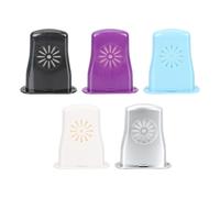 GETAJGHSD 5pcs Guitar Humidifiers Set for Acoustic Guitar Panel and Sound Hole Plastic Moisture Control Tools with Multi-color Black White Silver Sky Blue Purple and Crack Prevention