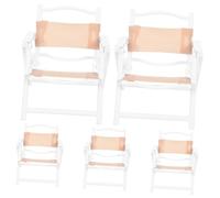 GETAJGHSD 5pcs Miniature Folding Beach Chairs Mini Recliner Accessories for Dollhouse Decoration Indoor Outdoor Camping Scene Role Play