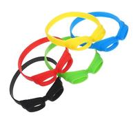 GETAJGHSD 5pcs Silicone Drink Markers Wine Charms Reusable Bottle Markers with Assorted Colours, Easy to Store for Bars and Ktv Party Glass Identifiers