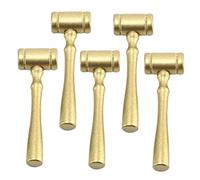 GETAJGHSD 5Pcs Wooden Judge Hammer Solid Court for Hand Training Exercise Smooth Edges Safe Craft Decor Educational Sound Block Mallet