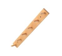 GETAJGHSD 6 Hooks Punch Free Clothes Hat Hook Wall-Mounted Storage Hanger Wooden Material Easy to Install Fine Polishing Versatile Stylish Wall Ornament for Styles of Home Decoration