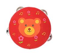 GETAJGHSD 6-Inch Kids Cartoon Handheld Knocking Drum Toy Double-Sided Musical Instrument for Children Early Education Music Toy for Toddlers and Preschoolers