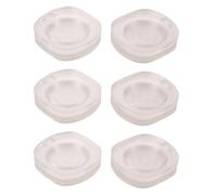 GETAJGHSD 6 Sets Empty Makeup Palettes with 42mm Removable Aluminum Pans, Refillable Eyeshadow and Blush Containers, Plastic and Aluminum Material, Matte Frosted Finish
