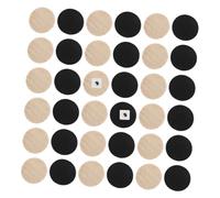 GETAJGHSD 60pcs Wooden Checkers Chess Pieces for Black Wood Color Game Accessories for Board Games Camping Travel Family Fun
