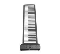 GETAJGHSD 61 Keys Electronic Roll-up Piano with Thickened Silicone, Foldable Portable Keyboard for Beginners, Travel-friendly Flexible Electronic Musical Instrument