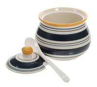 GETAJGHSD 650ml Seasoning Container Condiments Container Ceramic with Removable Lid Sturdy Practical Simple Beautiful Design for Kitchen and Coffee Shop Use