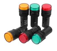GETAJGHSD 6pcs 24v LED Indicator Lights Panel Mount Signal Lamp Yellow Red Green Power Warning Pilot Light Set for Industrial Control Panels