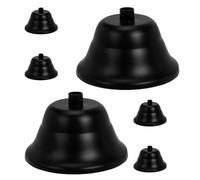 GETAJGHSD 6pcs Black Iron Trumpet Ceiling Canopy Vintage Ceiling Shade Replacement for Dining Room, Family Dinner, Easy Installation