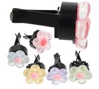 GETAJGHSD 6Pcs Daisy Flower Car Air Vent Clips Cute Car Air Conditioning Outlet Charms Stylish Decor Accessories for Women for Freshening Up Your Vehicle