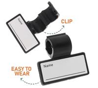 GETAJGHSD 6pcs Double-sided Portable Stethoscope Identification Tags Hand-held Name Clips Set for Medical Professionals