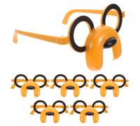 GETAJGHSD 6Pcs Funny Dog Glasses for Adorable Cartoon Eyewear Party Props Lightweight Safe Costume Accessories for Dress Up Parties and Birthday Celebrations
