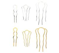 GETAJGHSD 6pcs Hair Forks Hair Accessories Four-teeth Iron Vintage Lightweight Enhance Temperament Decoration Effect for Women Daily Life Wedding Random Color