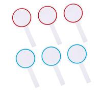 GETAJGHSD 6Pcs Handheld Scoreboard White Boards for Voting and Scoring Single Sided Dry Erase Paddles Practical Material for Competitions and Auctions