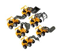 GETAJGHSD 6Pcs Inertial Excavator for Fun Engineering Vehicle Models to Enhance Creativity and Social Skills for Boys