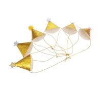 GETAJGHSD 6pcs Kids Birthday Party Cone Hats with Star Ball for Baby Showers Birthday Crowns Christmas Holiday Festive Celebrations Party Favors Supplies