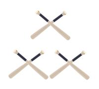 GETAJGHSD 6pcs Miniature Baseball Bat Doll House Small Baseball Bat Dollhouse Miniature Sports Gear Dollhouse Sports Decor Prop for DIY Crafts Tiny