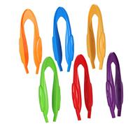 GETAJGHSD 6pcs Plastic Tweezers Educational Experimental Forceps for Creative Play for Sorting Activities and Scientific Experiments Lightweight and Tools for Learning for Boys