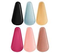 GETAJGHSD 6pcs Protective Eyebrow Trimming Scissors Covers Made of Super Thick Pu Leather Lightweight and Simple Design Suitable for Beauty Tools Storage