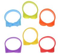 GETAJGHSD 6pcs Reusable Wine Marker Party Wine Charms Unique Design Silicone Bottle Glasses Shaped Identifying Bottles for Dinners and Parties