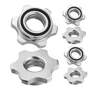 GETAJGHSD 6pcs Self-Locking Barbell Nuts Dumbbell Security Nut Hex Bar Barbell Pole Lock Collar Easy Install