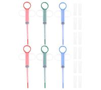 GETAJGHSD 6pcs Small Animal Pill Dispenser with Soft Plastic Tips, Lightweight Reusable Tablet Syringes for Safe and Easy Medicine Giving to Small Pets