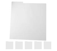 GETAJGHSD 6pcs White Vinyl Record Dividers Plastic Shelf Separators for Home Office Library Storage, Alphabet Index Bookends for Organizing Records, Books, and Files